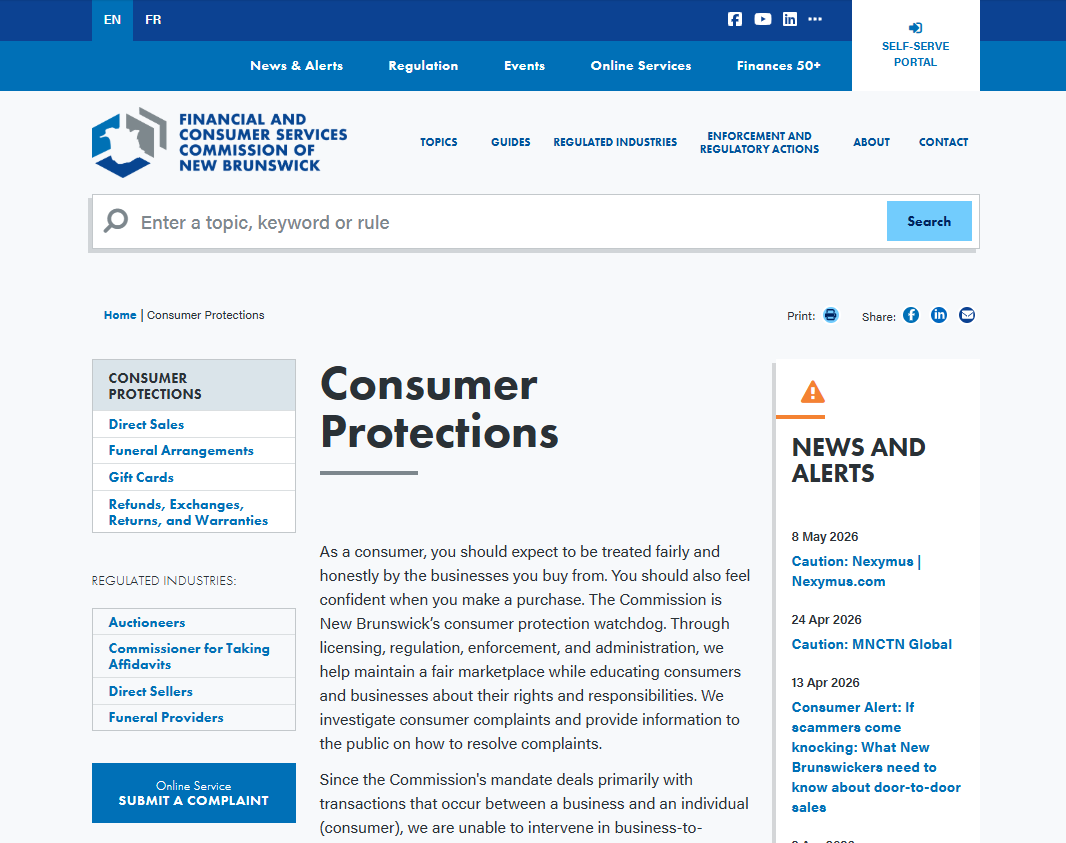Consumer Protections.