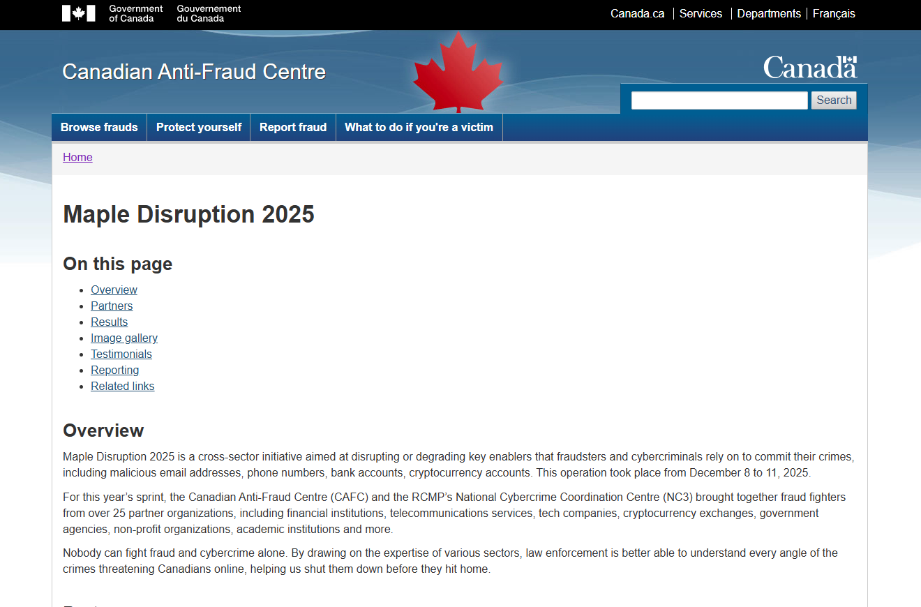 Maple Disruption 2025.