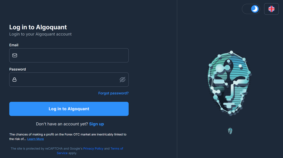 Trade-Algo Quant portail.