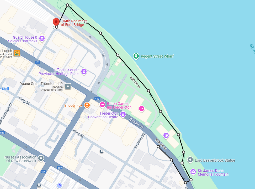 Carte itinéraire de la marche