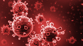 COVID-19 virus illustration.