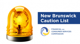 New Brunswick caution list.