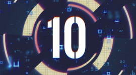 Le chiffre 10 superposé à un écran électronique.