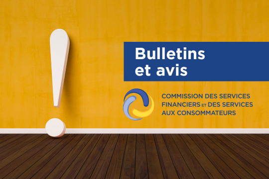 Bulletins et avis.